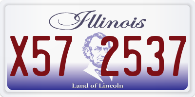 IL license plate X572537