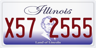 IL license plate X572555