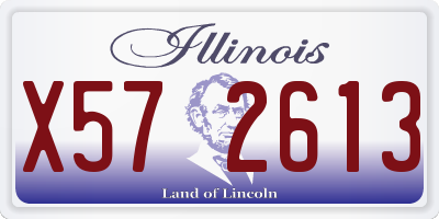 IL license plate X572613