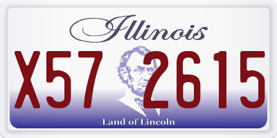 IL license plate X572615