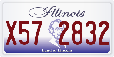 IL license plate X572832