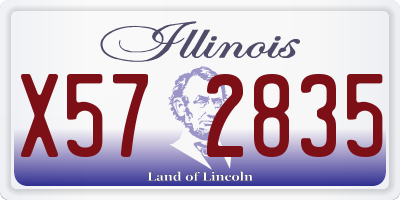 IL license plate X572835