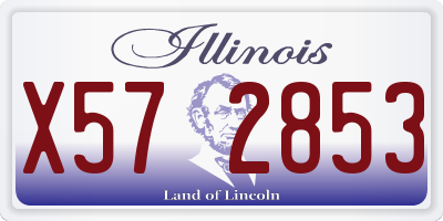 IL license plate X572853