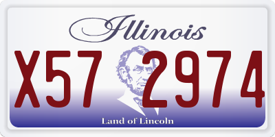 IL license plate X572974