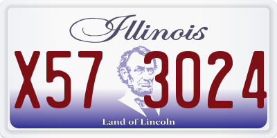 IL license plate X573024
