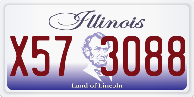 IL license plate X573088