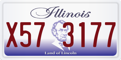 IL license plate X573177