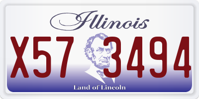 IL license plate X573494