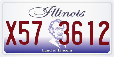 IL license plate X573612