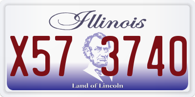 IL license plate X573740