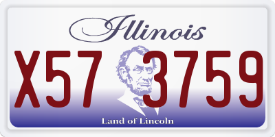 IL license plate X573759