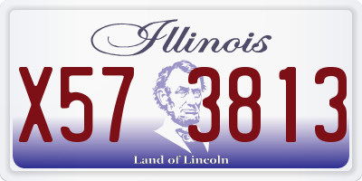 IL license plate X573813