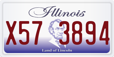 IL license plate X573894