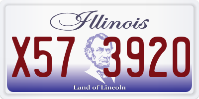 IL license plate X573920