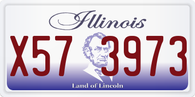 IL license plate X573973