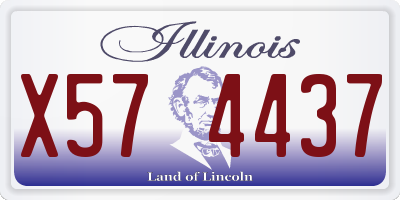 IL license plate X574437