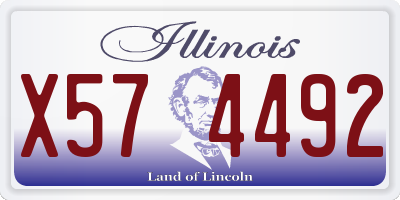 IL license plate X574492