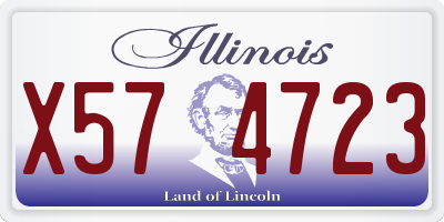 IL license plate X574723