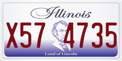 IL license plate X574735