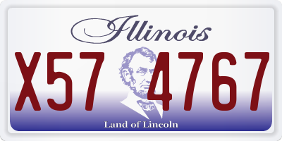 IL license plate X574767