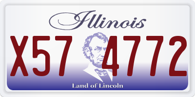 IL license plate X574772
