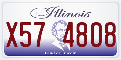 IL license plate X574808
