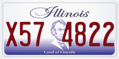 IL license plate X574822