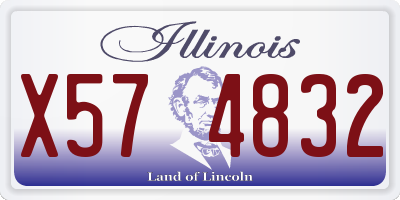 IL license plate X574832