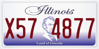 IL license plate X574877