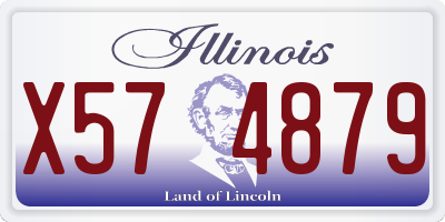 IL license plate X574879