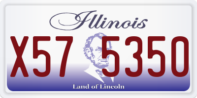 IL license plate X575350