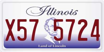 IL license plate X575724