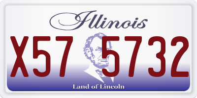 IL license plate X575732