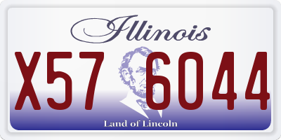 IL license plate X576044
