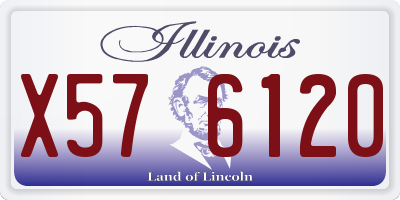 IL license plate X576120