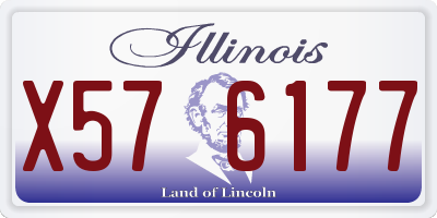 IL license plate X576177