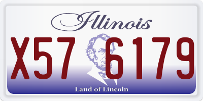 IL license plate X576179