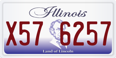 IL license plate X576257