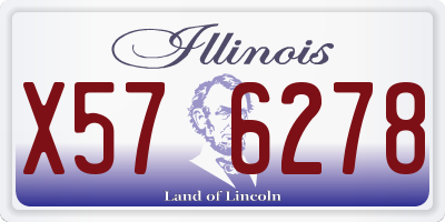 IL license plate X576278