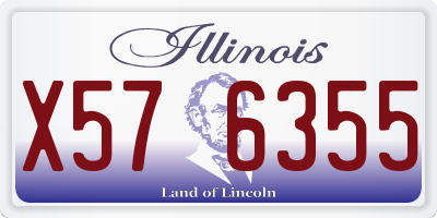 IL license plate X576355