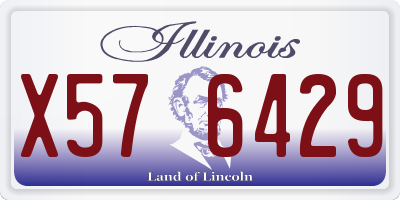IL license plate X576429