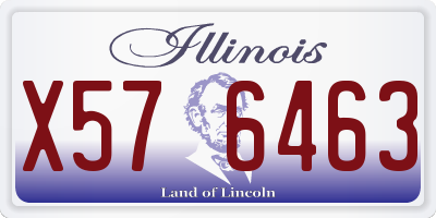 IL license plate X576463
