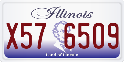 IL license plate X576509