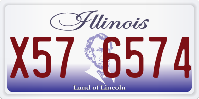 IL license plate X576574