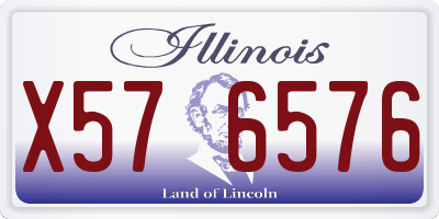 IL license plate X576576
