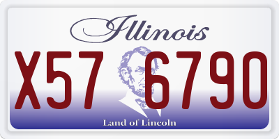 IL license plate X576790