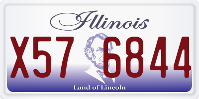 IL license plate X576844