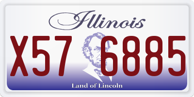 IL license plate X576885