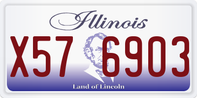 IL license plate X576903