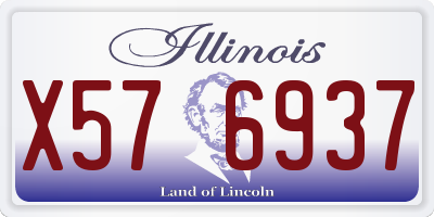 IL license plate X576937
